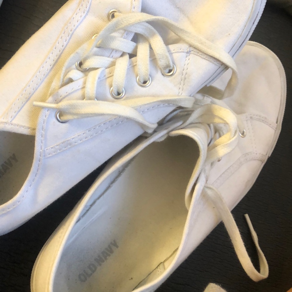 Old Navy White Sneakers, Sz 10